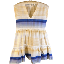 Lemlem Womens Size XS Sleeveless Cotton Blend Layered Shirt - BC - £10.62 GBP