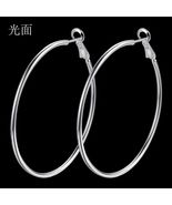 Best Women 925 sterling Silver charms 5-8CM - Classic circle hoop Earrings - $3.80