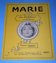 Marie Sheet Music Vintage 1928 Irving Berlin Vilma Banky The Awakening - £11.78 GBP