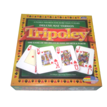 Tripoley Deluxe Board Game Mat Version 2007 Cadaco Michigan Rummy Hearts & Poker - $17.82