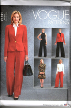 Vogue V1741 Misses 6 to 14 Jacket, Pants, Dress, Top, Jumpsuit Sewing Pattern - £18.12 GBP