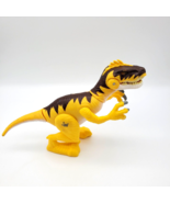 Jurassic World Dinosaur Raptor 9&quot; Eyes Light Up Makes Sound Yellow Plays... - £6.26 GBP