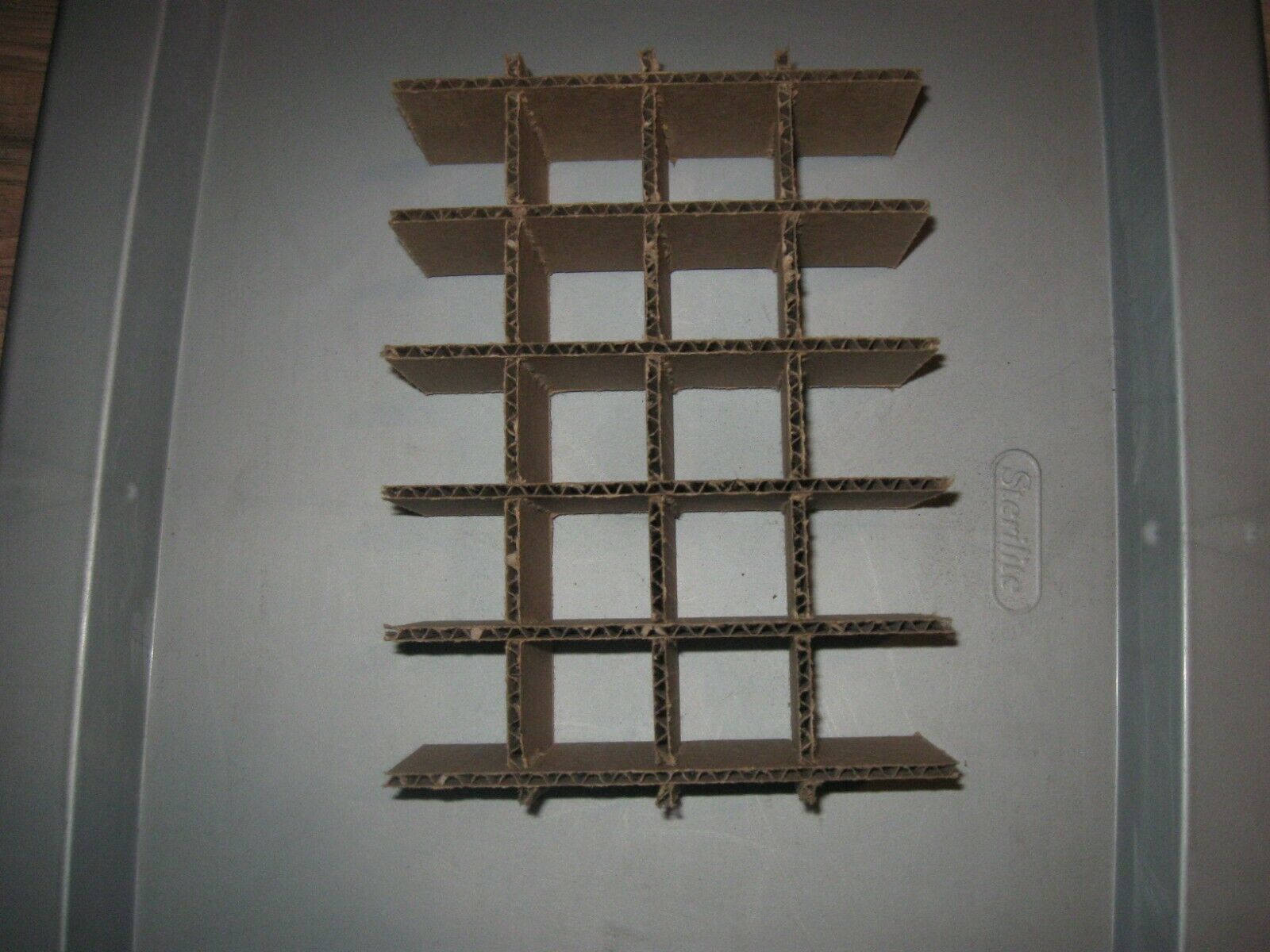 Cardboard Dividers 5 Sets 9&quot; X 6 1/2 &quot; X 2.3/4&quot; High 10 cell 2 middle ro... - $2.90