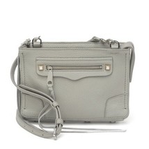 REBECCA MINKOFF Regan Leather Crossbody Bag, Travel, Color: Gray (Perla)... - $99.00