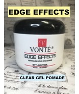 VONTE Edge  EFFECTS FOR DEFINITION HOLD SHINE 4oz &#39;CLEAR&#39; GEL POMADE - £8.83 GBP