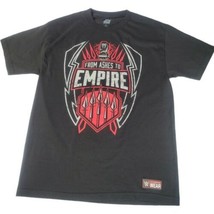 Authentic WWE Roman Reigns From Ashes to Empire T-Shirt Sz L Black/Red/G... - $21.61