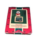 Hallmark Keepsake Christmas Ornament 1985 Teacher Owl w Book to a GradeA... - $9.38 CAD