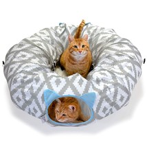 Kitty City Large Cat Tunnel Bed, Cat Bed, Pop Up Bed, Cat Toys, White - $31.67