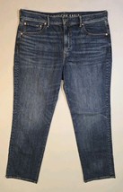 American Eagle Jeans Mens 36x34 Actual 40x33 Relaxed Straight EasyFlex D... - $313.37 MXN