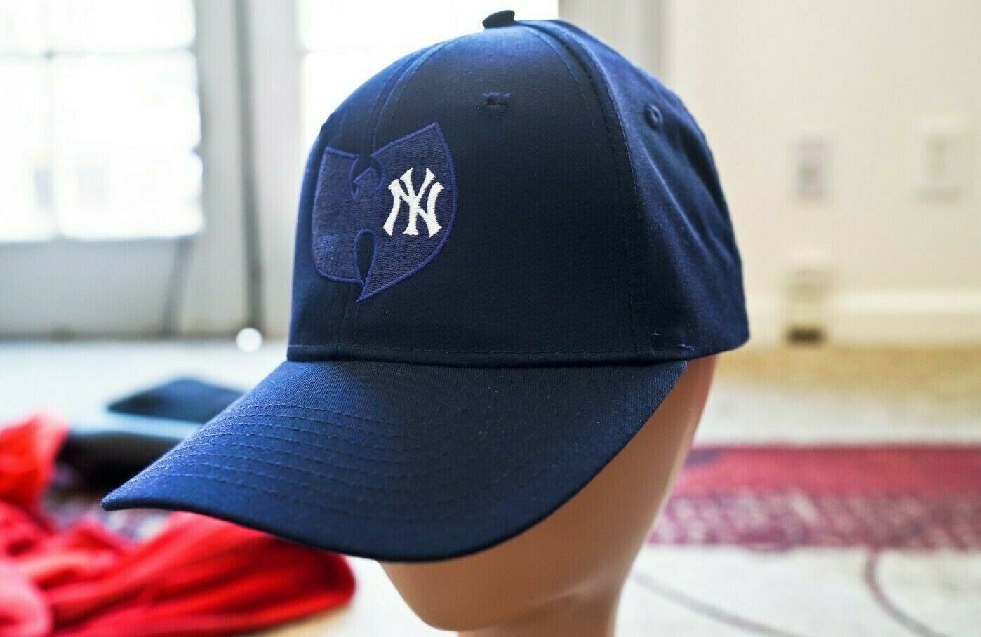 New York Yankees, Wu Tang, 90s, Embroidered Snapback Hat with Curved Brim - $39.99