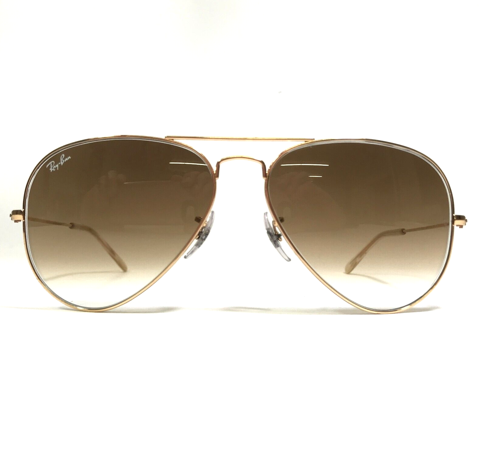 Ray-Ban Sunglasses RB3025 AVIATOR LARGE METAL 001/51 Gold with Brown Lenses - $102.63