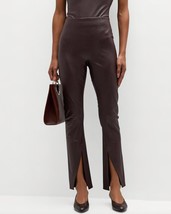 Spanx leather-like front slit legging in Cherry Chocolate - £55.09 GBP