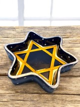 Vintage Cardinal Chanukah Tibit Server Ceramic Star of David Trinket Tra... - $14.84