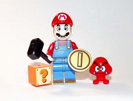 Mario The Super Mario Bros Minifigure Custom - £5.10 GBP