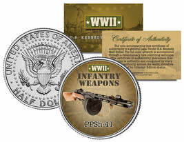 PPSh-41 * WWII Infantry Weapons * JFK Kennedy Half Dollar U.S. Coin - $231.03 MXN