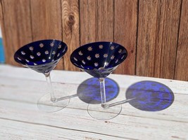 Faberge Crystal Galaxie Martini Glasses Set of 2 without case - $590.00