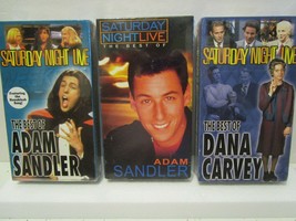 Saturday Night Live, 3 NEW VHS, The Best of ADAM SANDLER, DANA CARVEY, S... - $37.95