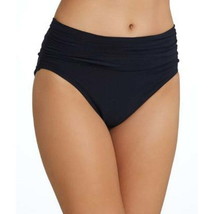 MSRP $75 Magicsuit Shirred Side Bikini Bottoms Black Women&#39;s Size 18 NWOT - £7.03 GBP