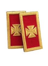 Masonic Freemason Knights Templar Grand Officer Epaulettes Bullion - £48.54 GBP