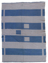 Handmade vintage Indian Dhurri kilim 4.6&#39; x 6.3&#39; (141cm x 193cm) 1970s - £1,169.48 GBP