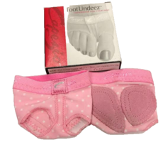 Capezio Lyrical Dance Foot Undeez Undies, Pink Polka Dot H07s, Size XL, New - $179.87 MXN