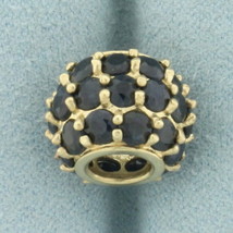 Sapphire Bead Charm in 10k Yellow Gold - $549.50