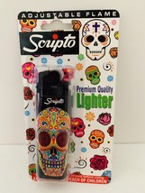 Scripto Premium Quality Lighter *Colorful Skull Design in form of Graffiti* - $8.79