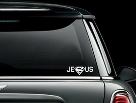 Jesus Superman S Christian Cut Vinyl Car Window Decal Sticker US Seller - £5.28 GBP+