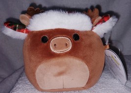 Squishmallows Maurice the Moose in Winter Hat 4.5&quot;H NWT - £10.76 GBP