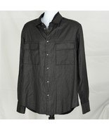 Tom Rebel Glossy Button Up Jacket Black Shiny Mens - 54 - $98.00