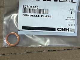 New Holland Genuine Part # Washer, Copper - 87801445 - $3.16