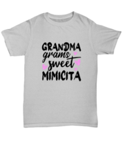 Grandma T Shirt Grandma Grams Sweet Mimicita Ash-U-Tee - £14.31 GBP
