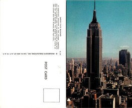 New York(NY) NYC Empire State Building 34th Street &amp; Fifth Avenue VTG Postcard - £7.51 GBP
