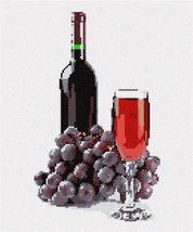 Pepita Needlepoint Canvas: Fine Wine, 10&quot; x 12&quot; - £67.56 GBP+