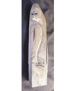 Vintage Hand Carved Wood Carved Carving Figure Man Art Statue Artist Signed - $420.77 MXN
