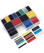 Ginsco 580 Pcs 2:1 Heat Shrink Tubing Kit 6 Colors 11 Sizes Assorted S - £10.62 GBP
