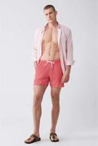 Men&#39;s Red-white Quick Dry Printed Standard Size Swimwear Marine Shorts E... - £25.96 GBP