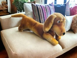 Steiff Rare Mohair Old Hexie Dachshund Dog Plush Vintage 1956-74 11&quot; No Tags - £32.99 GBP