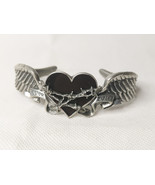 Alchemy Carta, 2001, &#39;Black Romance&#39; Gothic Heart Bangle - $28.36