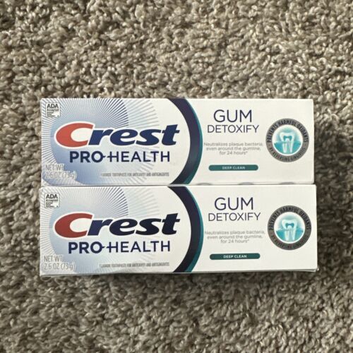 2 x Crest Pro-Health GUM DETOXIFY &amp; RESTORE Toothpaste 2.6oz, Exp 06/27 - $7.69
