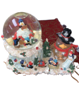 San Francisco Music Box Co Santa Claus Is Coming To Town Penguin Snow Globe - £43.83 GBP