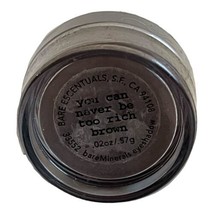 i.d. bareMinerals EyeShadow You Can Never Be Too Rich Brown  .02 oz / .5... - $37.99