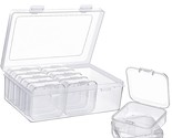 12 Pieces Small Clear Plastic Beads Storage Container And Organizer Tran... - $16.99