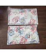 Set 2 Ralph Lauren Pillowcases Shams Isadora Floral RED BLUE GRAY YELLOW... - $39.59