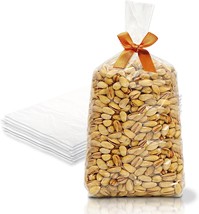 1000 Clear Plastic Gusseted Bags 10x6x20 Side Gusset Cellophane Bags 1.0 mil - £96.54 GBP