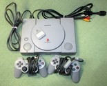 SONY PLAYSTATION CONSOLE 2 CONTROLLERS MEMORY CARD GRAY SCPH 7001 RETRO ... - $78.75