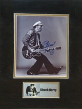 Chuck Berry Signed Photo Plaque - Father Of Rock And Roll 11&quot;x 14&quot; w/COA - £336.18 GBP