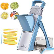 Mandoline Slicer Plus - Adjustable Vegetable Chopper (Skyblue) - $76.88