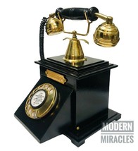 Vintage Chicago Classic Handmade Wooden Working Telephone With Hidden Di... - $103.46