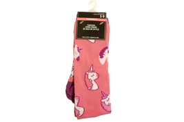 Women's Fashion Knee Highs Novelty Socks Pink Unicorns